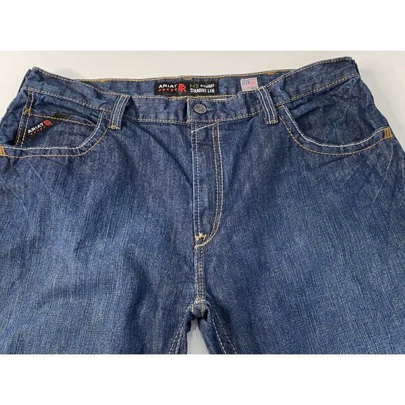 Ariat Work M5 FR Stackable Straight Leg Jean Pant Men’s 40x30 CAT 2 2112 Denim - Picture 6 of 16